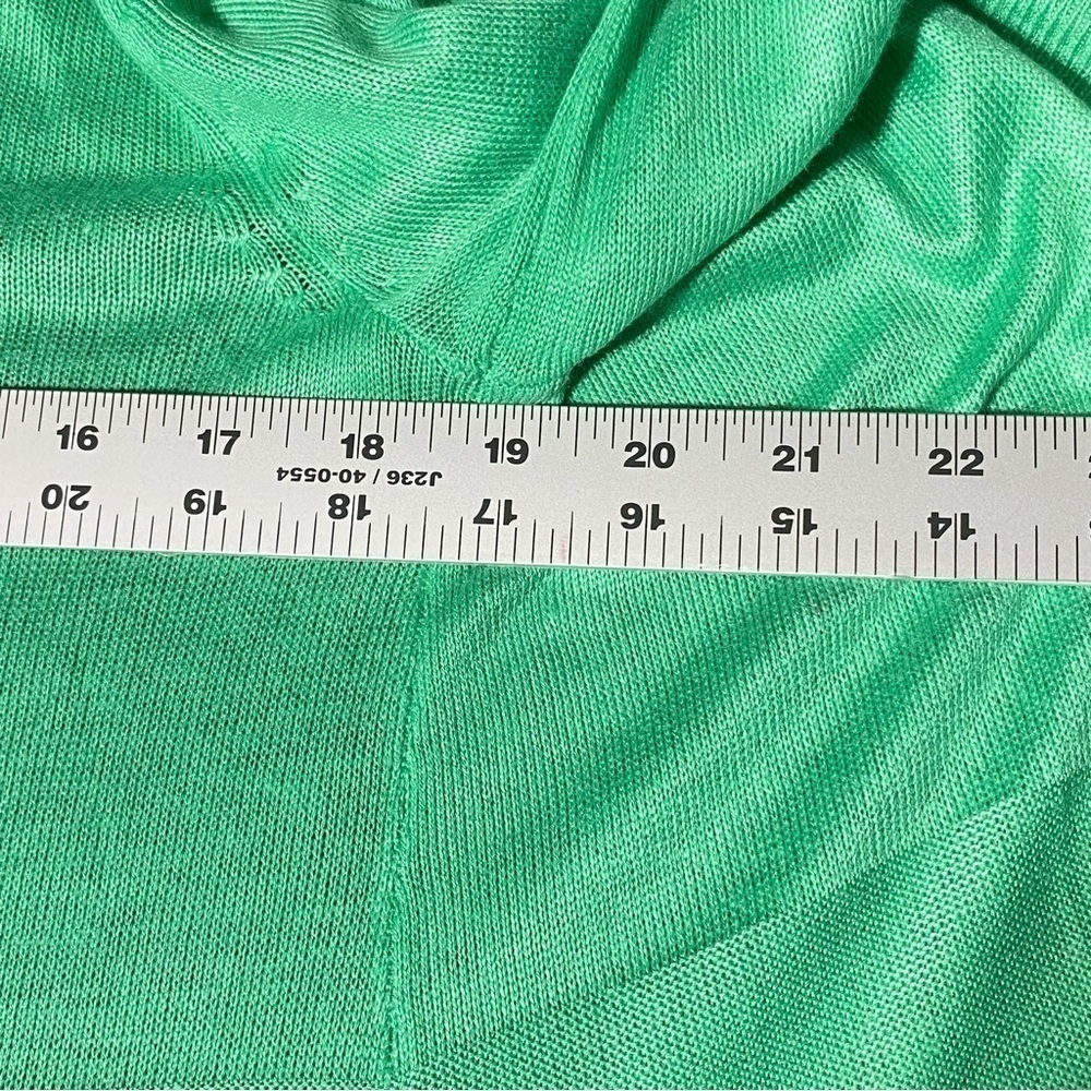 Liz Claiborne Open Drape Cardigan Women's Sz S Seafoam Green Business Casual - Picture 9 of 10